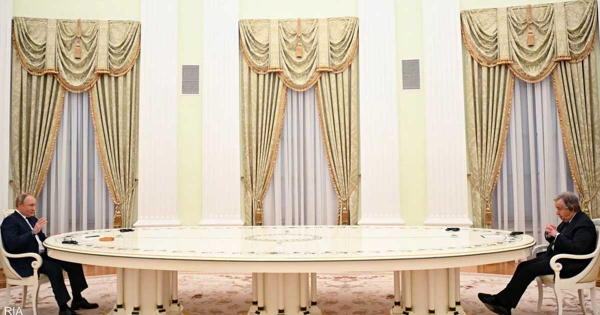 بوتن لغوتيريس على “الطاولة المثيرة للجدل”: كييف بدأت الأزمة