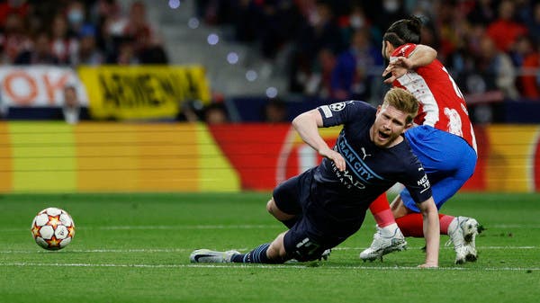 غوارديولا ينتظر معرفة حالة دي بروين لمواجهة ليفربول