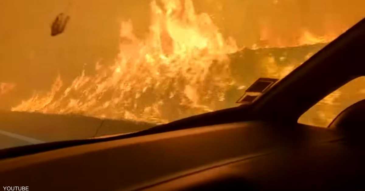 فيديو.. صحفي شجاع قرر دخول “حرائق الرعب” بالبرتغال