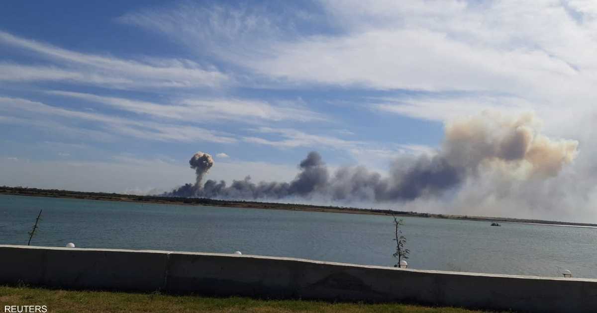 بالفيديو.. انفجارات قرب قاعدة جوية روسية في القرم