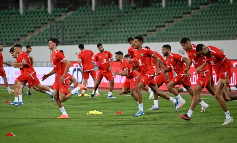 أسود الأطلس يجرون أخر حصة تدريبية بملعب أكادير قبل لقاء ليبيريا