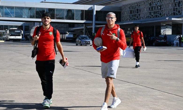 بعثة المنتخب المغربي تتوجه نحو تنزانيا